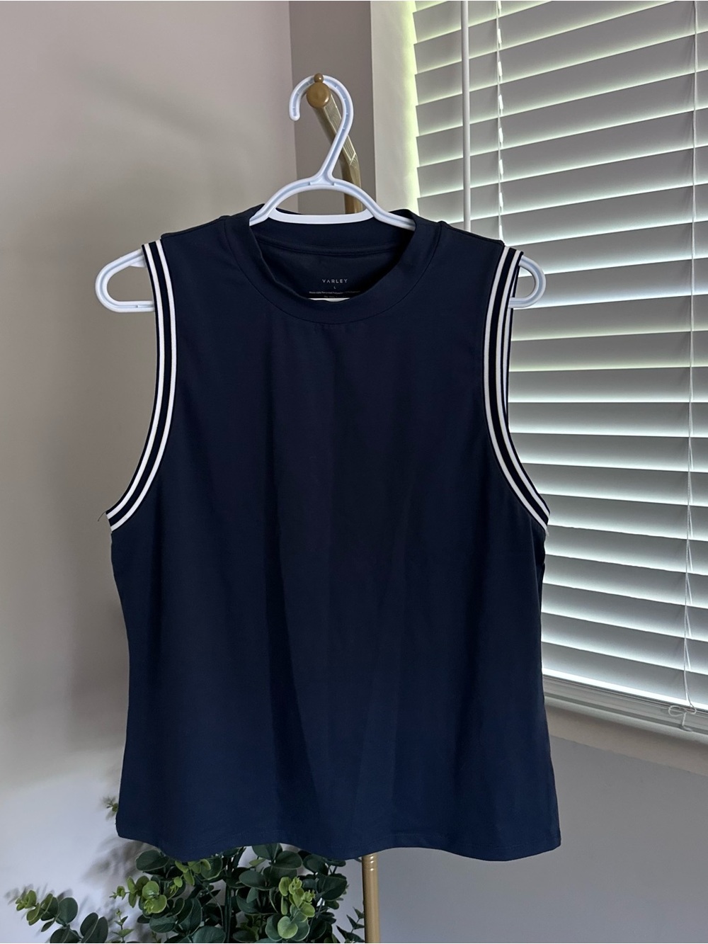 VARLEY Navy Tank with White Contrast Trim